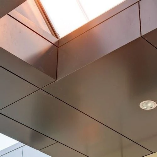 External Wall Cladding Brushed Copper Aluminum Composite Panel For Decorations
