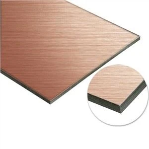 Brown Gold Acp Untuk Dinding Cladding