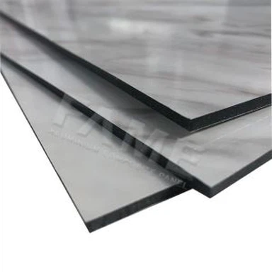 Panel Komposit Aluminium Bunga PVDF Putih