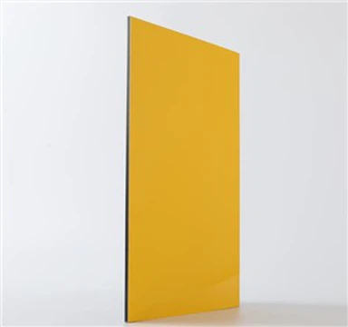 Panel Plastik ACP / Alucobond / Aluminium Matt Kuning