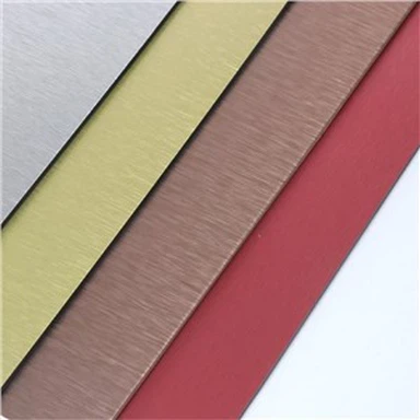 Panel Komposit Aluminium Perawatan Permukaan Brushed Dengan Harga Bagus