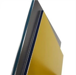 Tekstur Kayu ACP / Permukaan Kayu Aluminium Composite Panel Untuk Interior Dan Ex